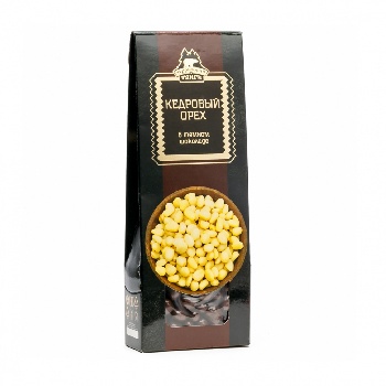 Драже «Кедровый орех в темном шоколаде», коробка 100 г (ТТ)