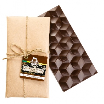 Темный шоколад ручной работы в крафт-бумаге 80 гр