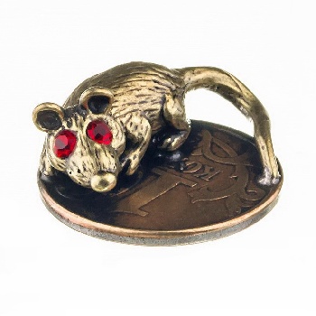 Кошельковая Мышь - 5 Хранительница на монетке (538)