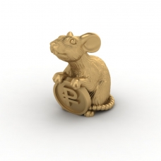 Кошельковая мышка с монеткой К-17