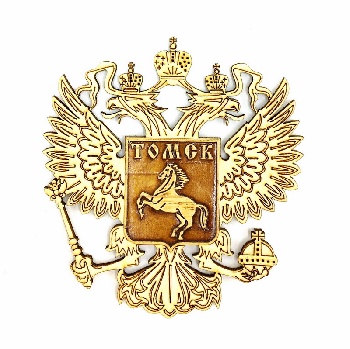 Магнит Томск Герб/Орел с берестой (Т)