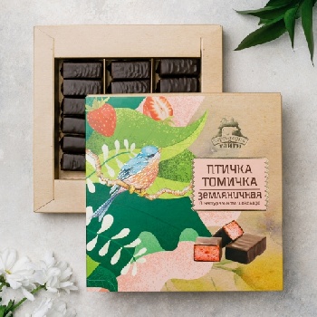Конфеты "Птичка Томичка" земляничная 230 гр (ТТ)