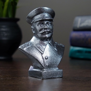 Бюст Сталина 10 см металлик