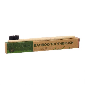 Зубная щетка бамбуковая средняя в коробке