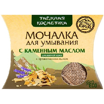 Мочалка для умывания "С Каменным Маслом" 60 гр.