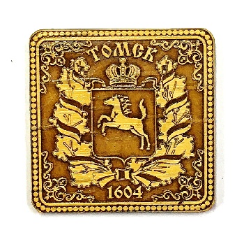 Магнит Томск герб квадратный 5.5