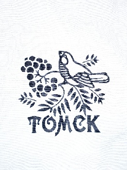 Сумка-шоппер Томск Птичка черно-бел. рис. (Ст)