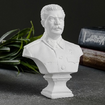 Бюст Сталина белый 13х9х6см 