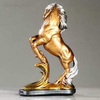 Сувенир "Конь на дыбах" 29 см, бронза