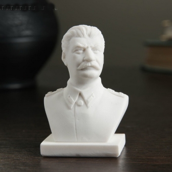 Бюст Сталин малый белый 7см