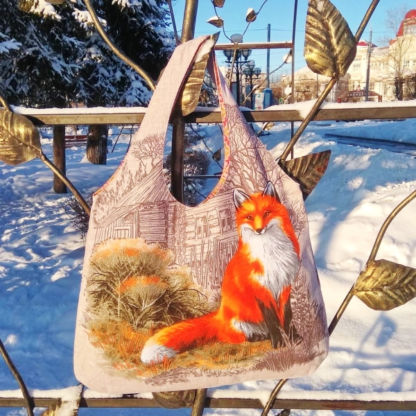Сумка-Шоппер Лиса двусторон. (Пирогова)